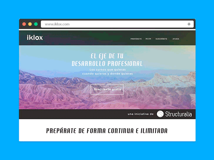 landing page gif
