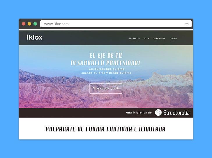 landing page