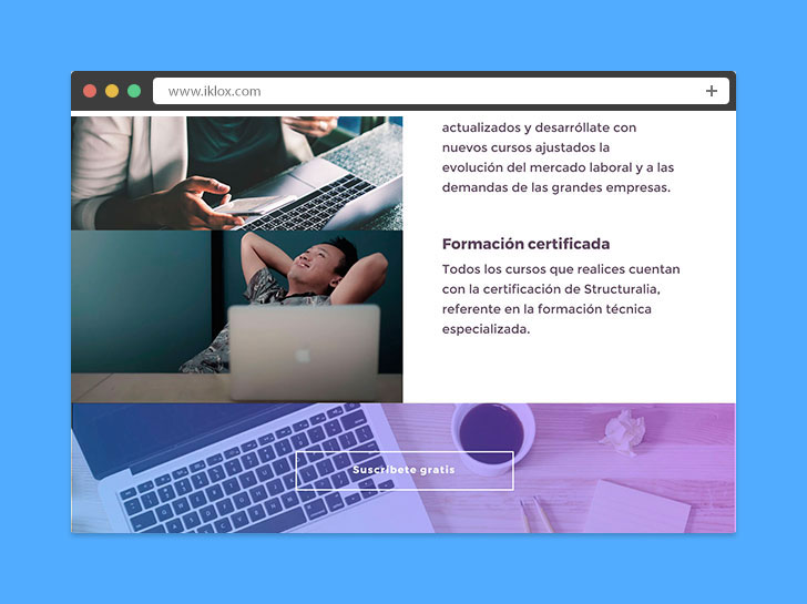 landing page